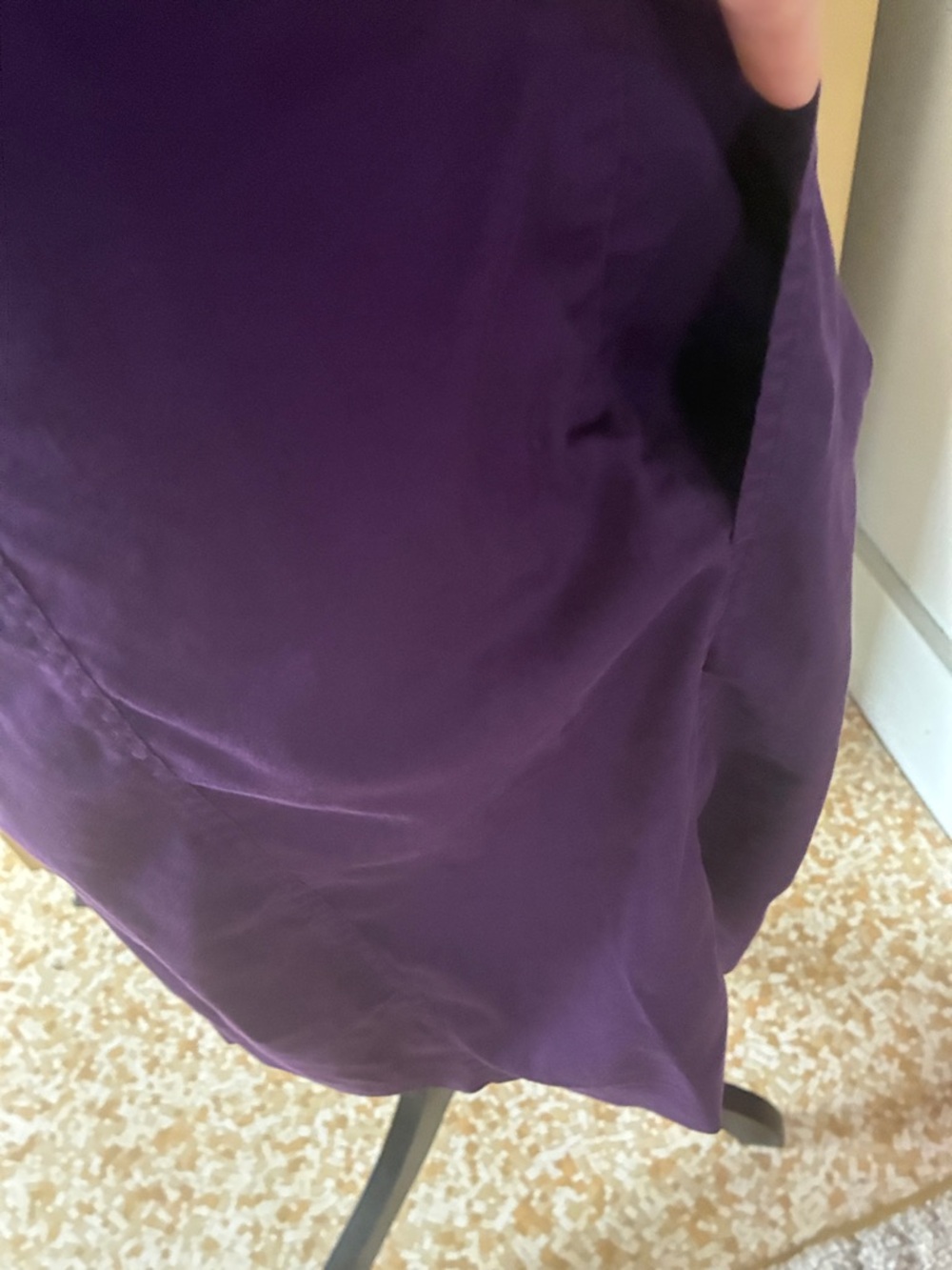 Theory Purple Button-Front Midi Dress - Picture 5 of 6